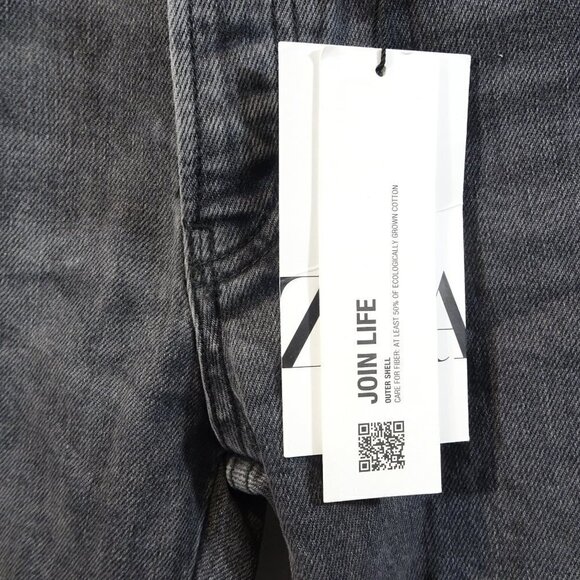 ZARA Slim Full Length Midweek Grey Jeans NEW Size 0 Signature Denim - Picture 5 of 7